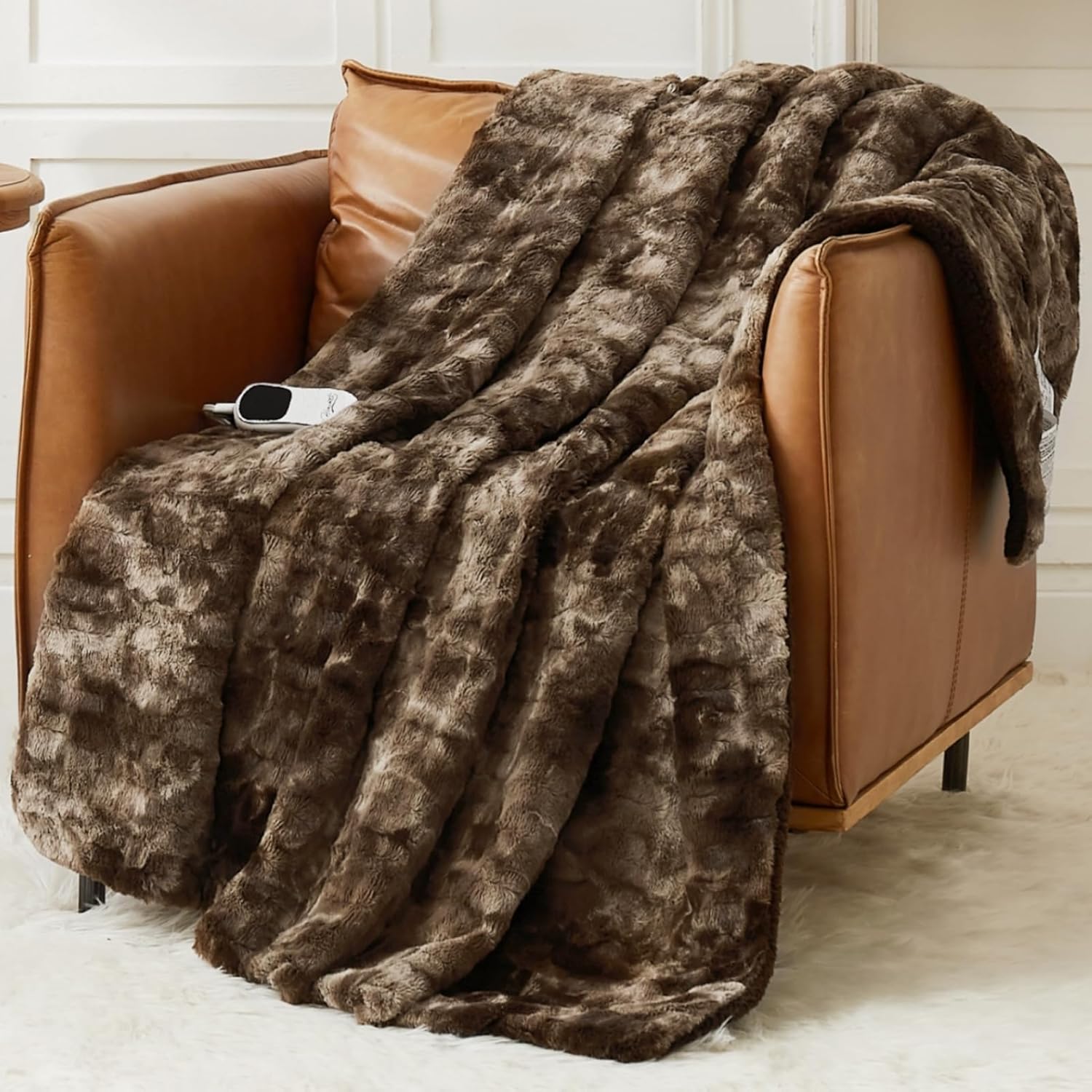 Homemate Marbled Heated Blanket
