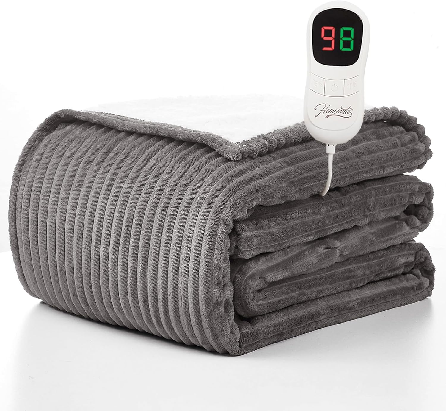 Homemate Striped Heated Blanket