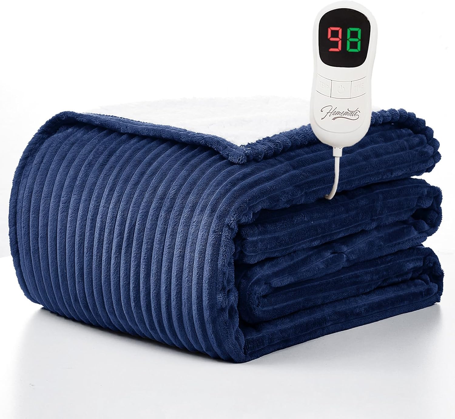 Homemate Striped Heated Blanket