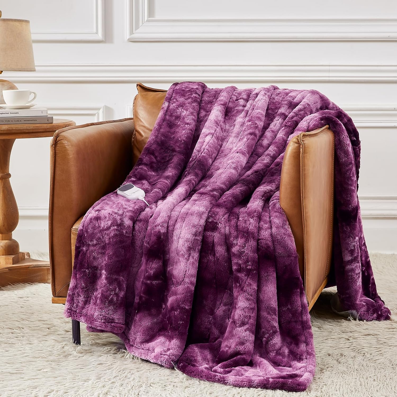 Homemate Marbled Heated Blanket