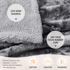 Homemate Marbled Heated Blanket