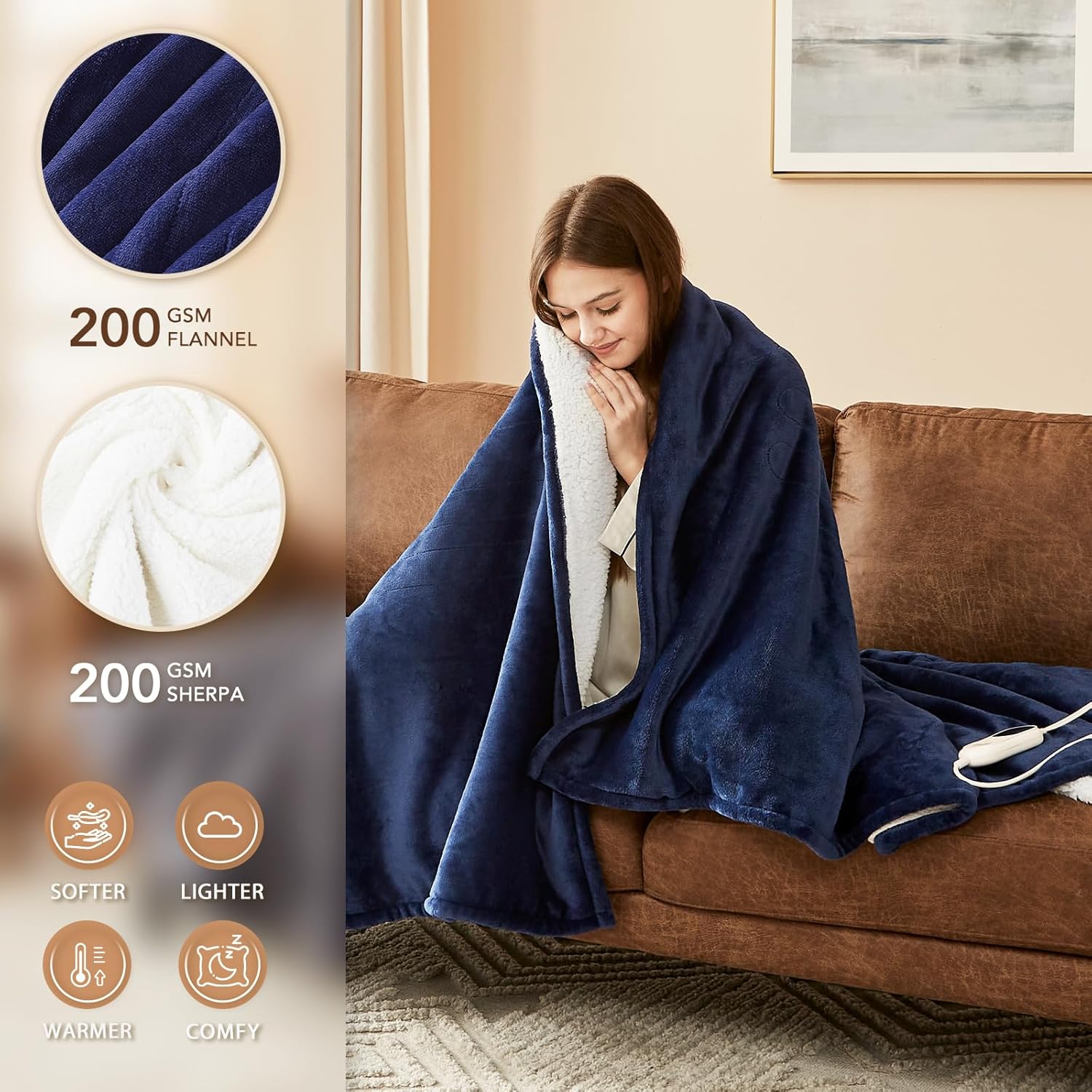 Homemate Classic Heated Blanket