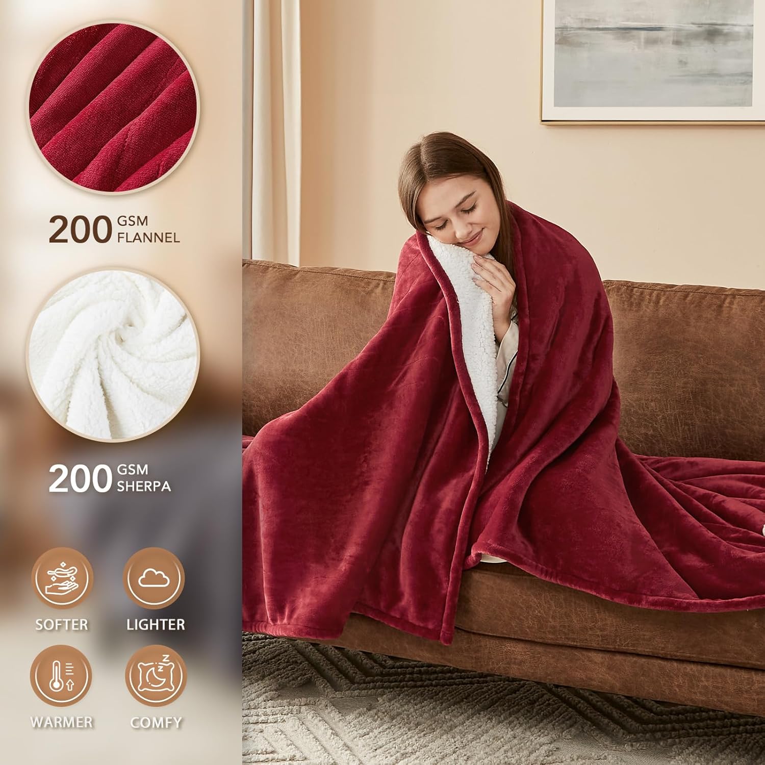 Homemate Classic Heated Blanket