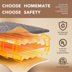 Homemate Striped Heated Blanket