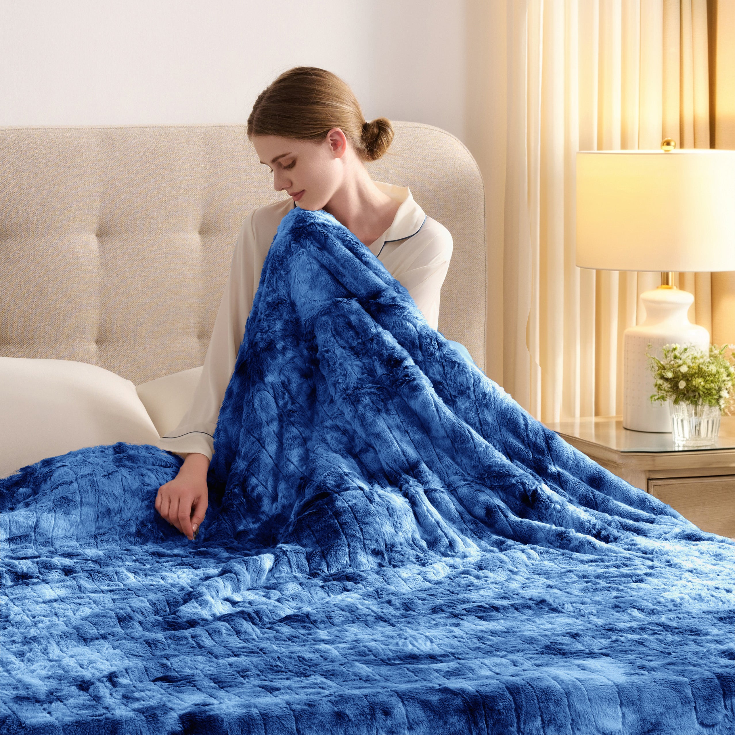 Homemate Marbled Heated Blanket