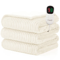 Striped Comfort Heated Blanket