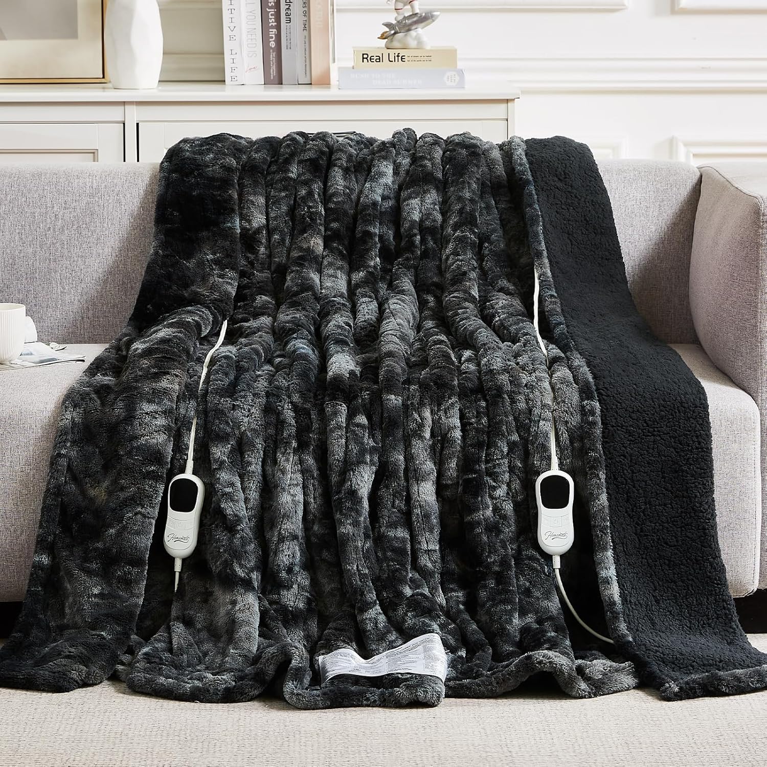 Homemate Marbled Heated Blanket