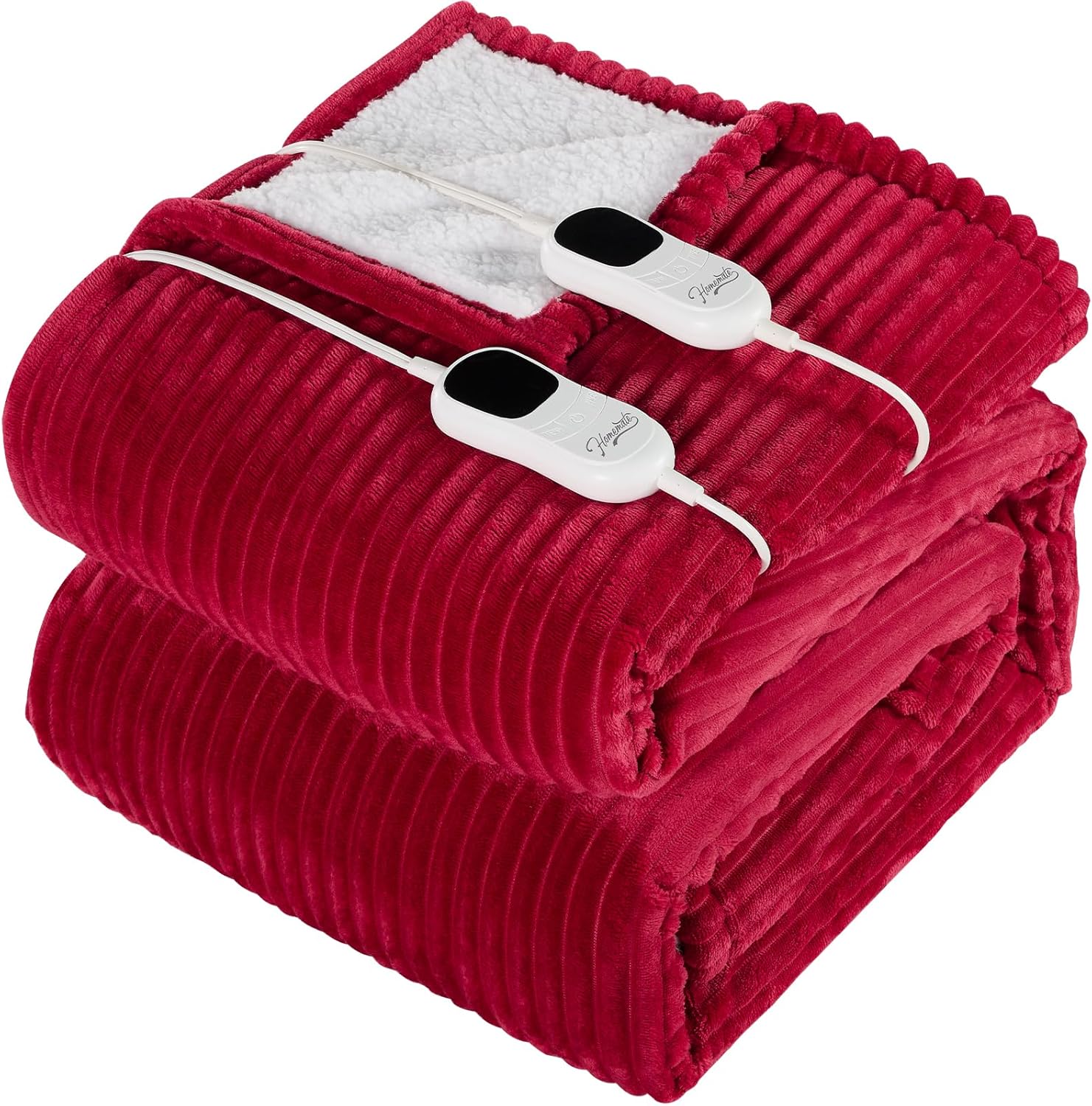 Homemate Striped Heated Blanket