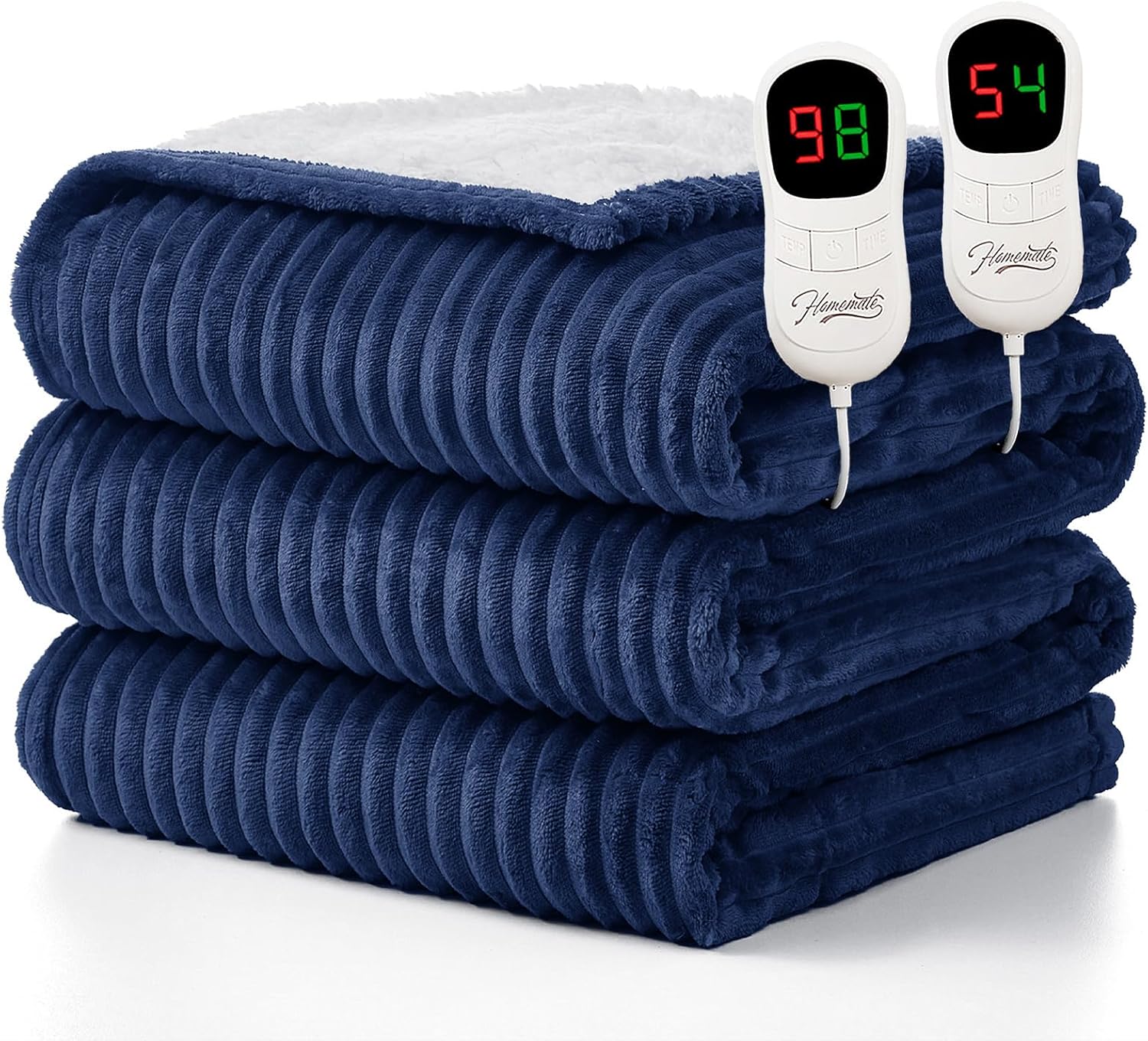Homemate Striped Heated Blanket